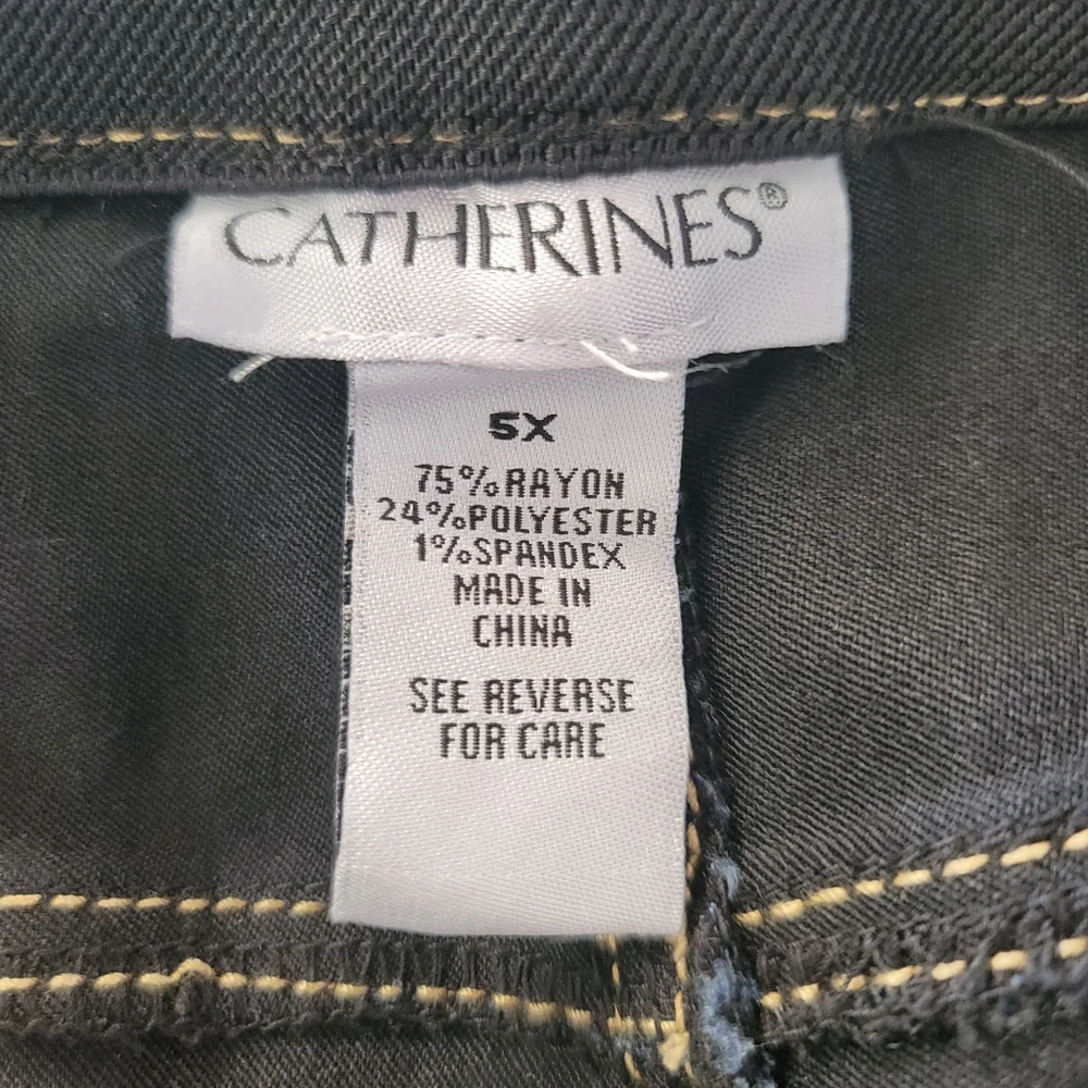 Catherine's Jeans Straight Leg Denim 5X